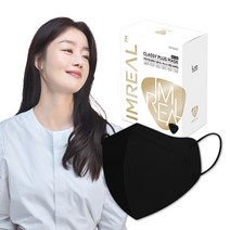 아임리얼 클래시 플러스마스크KF94 블랙 대형, 30매입, 1개