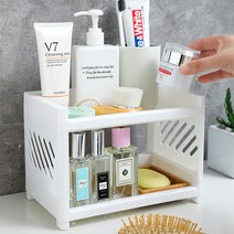 콩앤드 2단 미니 선반 화이트, 1개