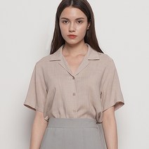 에이본 여성용 linen open collar half shirts W221