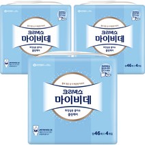 크리넥스 마이비데 클린케어 화장실용 물티슈 캡형, 46매, 12팩