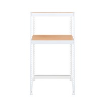 스피드랙 V2 세탁기선반 2단 700 x 600 x 1500 mm, 화이트