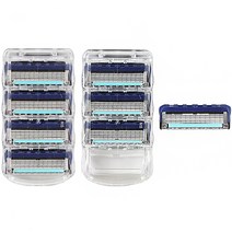 온비유 질레트 호환 프리미엄 밀착 5중 면도날 퓨전 프로글라이드, 2개, 4개입