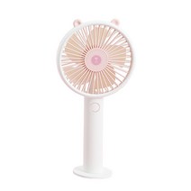 단미 베어 USB 휴대용 선풍기, BF01, 핑크