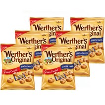 스톡 웨더스 오리지날 클래식 크림 무설탕 캔디, 70g, 6개