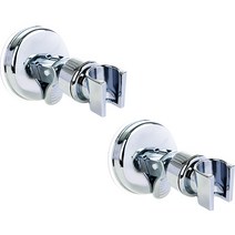 생활공식 각도조절 흡착식 샤워기 거치대, 2개