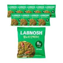 랩노쉬 단백쿠키 아몬드앤그린티, 40g, 10개