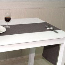 나산데코 웰빙린넨 러너 러그, R09 적회색 reddish copper, 150 x 28cm