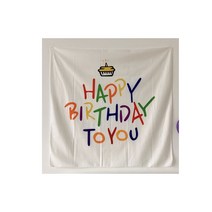 더깔끔 생일 축하 배경 천, 타입1