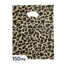팩스타 펀칭 비닐 포장봉투 가로 25cm x 세로 35cm PE25, 호피무늬, 150개입
