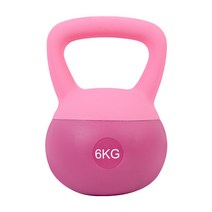 빼다 슬라임 스윙 소프티 케틀벨, 6kg, 핑크