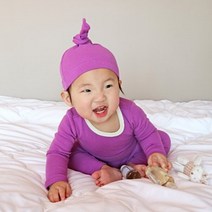 더맨디 아동용 40수 마카롱 레이어드 배앓이방지 실내복 기본형