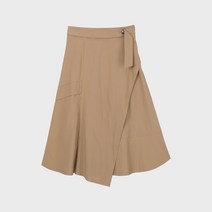 마인드브릿지 여성용 플레어 랩스커트 MVSK3231