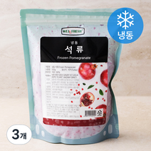 웰프레쉬 석류 (냉동), 500g, 3개