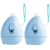 망고 택배송장 개인정보보호 스탬프 블루, 2개, 블랙