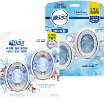 페브리즈 비치형 실내용 방향제 코튼 앤 블루자스민 7ml x 2p + 화장실용 상쾌한 비누향 6ml x 2p 세트, 1세트