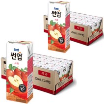 썬업 사과주스, 200ml, 48개
