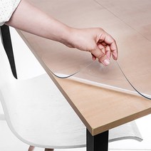 쾌청 식탁용 테이블 매트, 투명, 가로 80cm x 세로 150cm x 두께 1mm, 1개