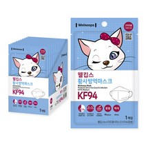 웰킵스 황사방역마스크 KF94 중형, 25개입, 1개