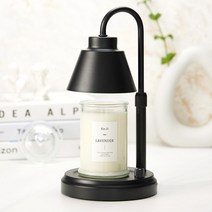 에인디 초초캔들워머 블랙+소이캔들370g 세트, 라벤더