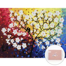 아트조이 DIY 보석십자수 캔버스형 30 x 40 cm, 블라썸, 1개