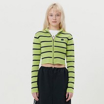 키르시 여성용 DOODLE CHERRY CROP ZIP UP 가디건