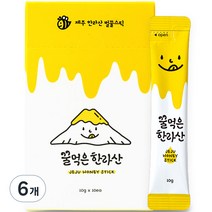 꿀먹은 한라산 사양벌꿀 스틱 10p, 100g, 6개