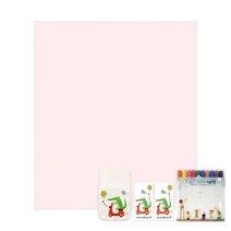 맘스보드 제제 미뇽 자석학습보드 + 베이직 3종세트 해피앨리 + 기프트 세트 랜덤 발송, Powder Pink