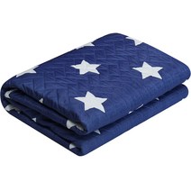 한일의료기 고급전기요, 블루앤화이트스타, 미디움 (100 x 180 cm)