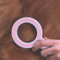 딩동펫 반려동물 싸이클 브러쉬 20 x 8 cm, 핑크, 1개