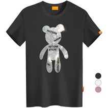 [lst스탠외장형30k] 엘라모 큐빅스탠베어 반팔 티셔츠