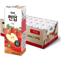 썬업 사과주스, 200ml, 24개
