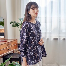 속옷미인 여성용 풍기인견 페퍼 9부 블라우스 상의