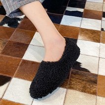 스타 심플 털 슬립온