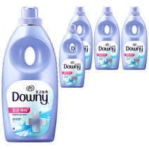 다우니 섬유유연제 항균파워 플러스, 1L, 5개