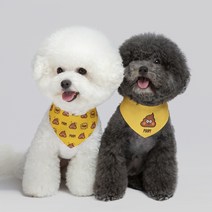 오드스튜디오 강아지 고양이 양면 스카프, 따또(YELLOW), 1개