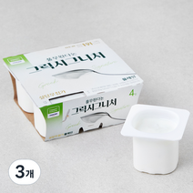풀무원 다논 그릭 시그니처 플레인 요구르트 컵 4입, 320g, 3개