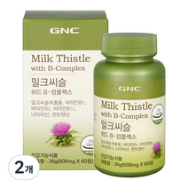 GNC 밀크씨슬 위드 B 컴플렉스 36g, 2개