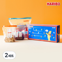하리보 슬라이더 지퍼백 3종 세트 S x 15p + M x 20p + L x 20p, 혼합, 2세트