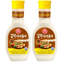 오뚜기 갈릭 아이올리 소스, 2개, 240g