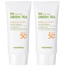 토니모리 더 촉촉 그린티 수분 선크림 SPF50+ PA+++, 50ml, 2개