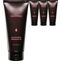 모레모 미라클 2X 단백질 헤어팩 극손상 트리트먼트, 180ml, 180g, 4개