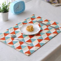 아리코 식탁매트, 삼각형, 40 x 30 cm