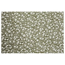 더블유 CM 20수 평직 리듬꽃 카키 원단110 x 450 cm, 1개