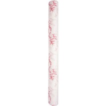 왁스지 wax Paper 영자 English 530 x 18 m, W#52 빨강 Red