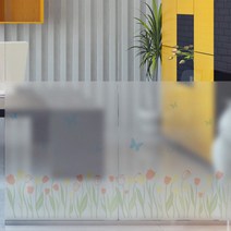 꾸밈 글라스 시트지, 꽃과나비