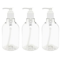 병도매닷컴 DN350 디스펜서용기 3개, 용기(투명), 캡(흰색)