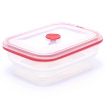 베링 실리콘 접이식 저장용기 직사각 중, 800ml, 1개
