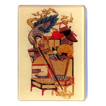 woonori 민화아크릴자석, 책거리, 2개