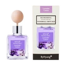 바이향 리프레싱 우드볼 디퓨져 100ml, 라벤더 코튼