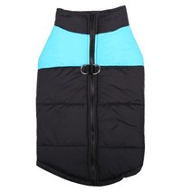 ZEZEPET 애견 집업 패딩 하네스, 블루